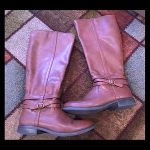 Lauren Conrad LC Cognac Riding Boots